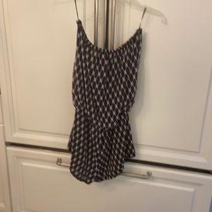 Sweet Pea small black and white romper